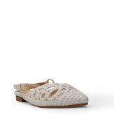 Europeon Union Women White Magdool Mules #3852