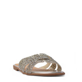 Europeon Union Women Silver Glitter Slipper #3861