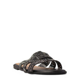 Europeon Union Women Black Glitter Slipper #3862