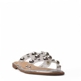 Europeon Union Women Silver Plastic Slipper #3864