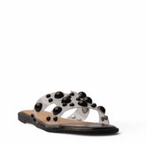 Europeon Union Women Black Plastic Slipper #3866