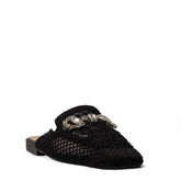Europeon Union Women Black Magdool Mules #3875