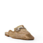 Europeon Union Women Gold Magdool Mules #3876