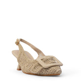 Europeon Union Women Beige Magdool Heels #3879