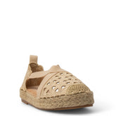 Europeon Union Women Beige Cloth Wedges #3882