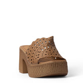 Europeon Union Women Havan Leather Wedges #3890