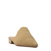 Europeon Union Women Gold Cloth Mules #3914