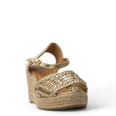 Europeon Union Women Gold Magdool Wedges #3923