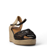 Europeon Union Women Black Magdool Wedges #3925