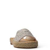 Europeon Union Women White Cloth Slipper #3935