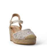 Europeon Union Women White Magdool Wedges #3936