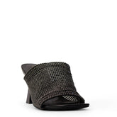 Europeon Union Women Black Glitter Heels #3942