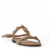 Europeon Union Women Beige Chamois Sandal #3947