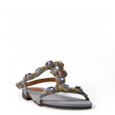 Europeon Union Women Light Blue Chamois Sandal #3948