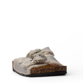 Europeon Union Women White Cloth Slipper #3977