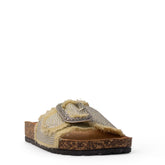 Europeon Union Women Beige Cloth Slipper #3980