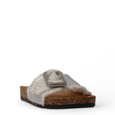 Europeon Union Women White Cloth Slipper #3981