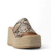 Europeon Union Women Leopard Leather Wedges #3989