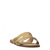 Europeon Union Women Gold Khesh Slipper #4020