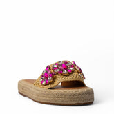 Europeon Union Women Rose Khesh Slipper #4024