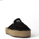 Europeon Union Women Black Magdool Wedges #4058