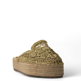 Europeon Union Women Gold Magdool Wedges #4060