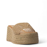 Europeon Union Women Beige Magdool Wedges #4062