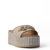 Europeon Union Women White Magdool Wedges #4066