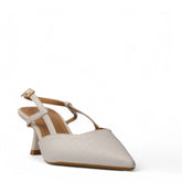 Europeon Union Women White Magdool Heels #4099