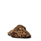 Europeon Union Women Leopard Chamois Mules #4109