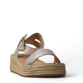 Europeon Union Women Silver Leather Sandal #4121