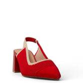 Europeon Union Women Red Cloth Sandal #4132