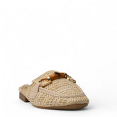 Europeon Union Women Beige Magdool Mules #4157