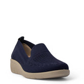 Europeon Union Women Navy Cloth Shoe #4162