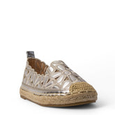 Europeon Union Women Silver Leather Shoe #4180