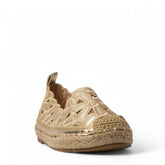 Europeon Union Women Gold Leather Shoe #4182