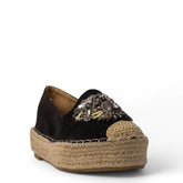 Europeon Union Women Black Chamois Shoe #4232