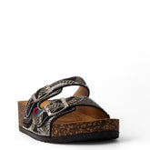 Europeon Union Women Black Glitter Slipper #4234