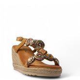 Europeon Union Women Camel Chamois Sandal #4242