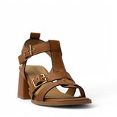 Spanish Women Beige Leather Sandal #4268