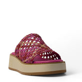 Spanish Women Purple Leather Slipper #4277