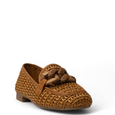 Spanish Women Camel Leather Shoe #4286