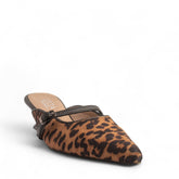 Women Leopard Leather Mules #4300