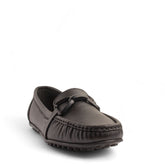 Women Black Leather Espadrilles #4307