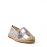 Europeon Union Women Silver Leather Espadrilles #4332