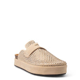 Europeon Union Women Beige Chamois Mules #4342