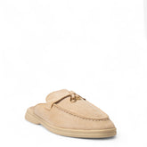 Europeon Union Women Beige Chamois Mules #4344
