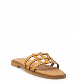 Europeon Union Women Camel Leather Slipper #4373