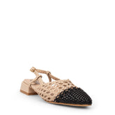 Europeon Union Women Beige Leather Mules #4387
