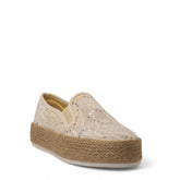 Europeon Union Women White Cloth Espadrilles #4408